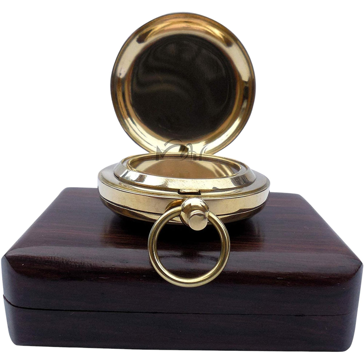 Brass Compass Gift with Wooden Box – Inspirational Graduation Gift for Son, Boys, College, High School, Motivational Keepsake for Him, Unique Birthday Gift Idea, Meaningful Keepsake with Card Included