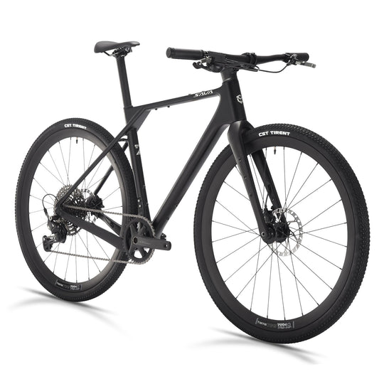 SAVADECK Carbon Gravel Bike - T800 Carbon Frame & Fork | Shimano U6000 11-Speed Groupset | Hydraulic Disc Brakes | 700CX40mm All-Terrain Tires | Men & Women Road/Off-Road Bicycle (Black, 53cm)