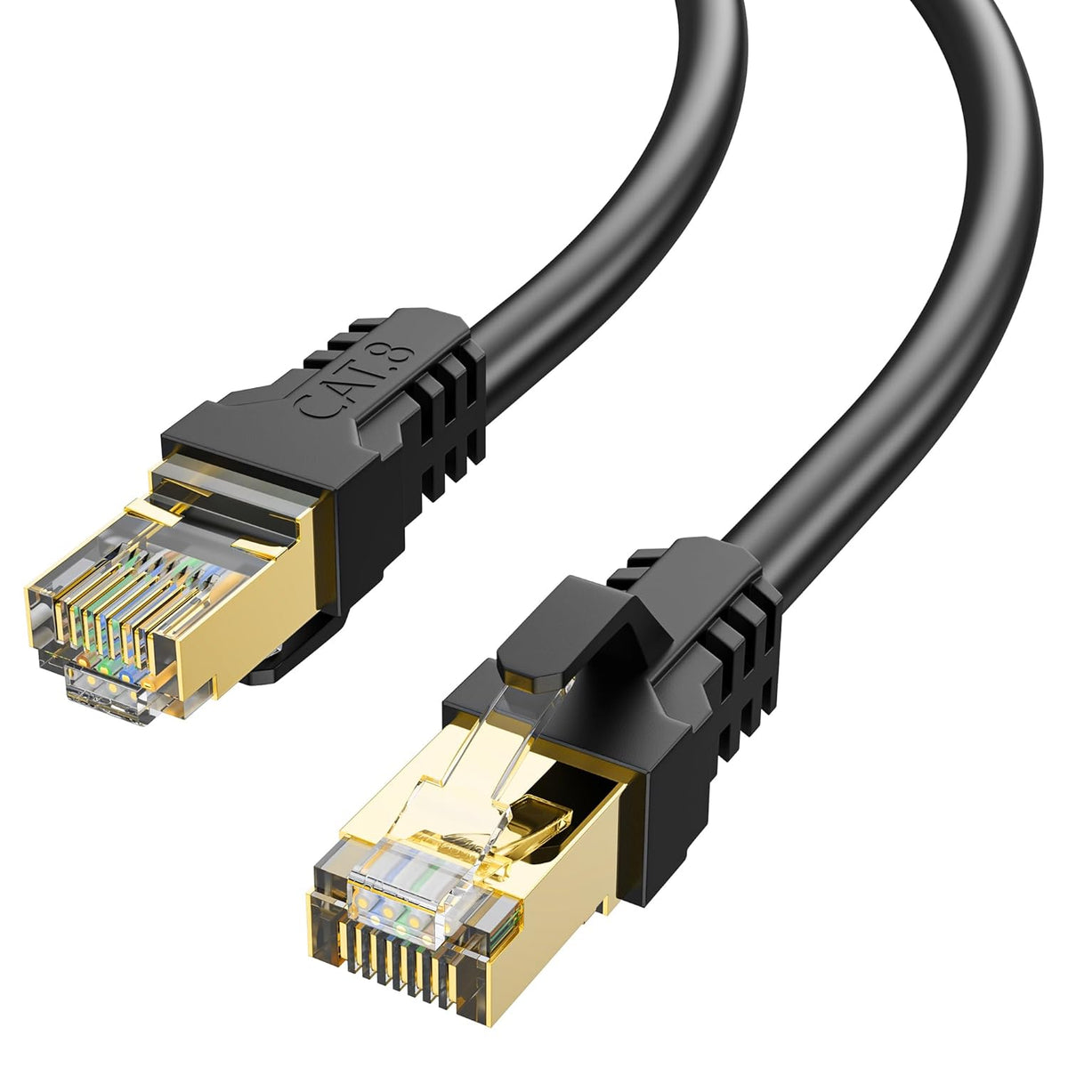 YSONG 8 3FT 6FT 10FT 20FT 40FT 50FT 100FT 150FT,High 40Gbps,2000Mhz,26AWG,Gold RJ45 Cat7/Cat6/Cat5 Cat Ethernet Cable
