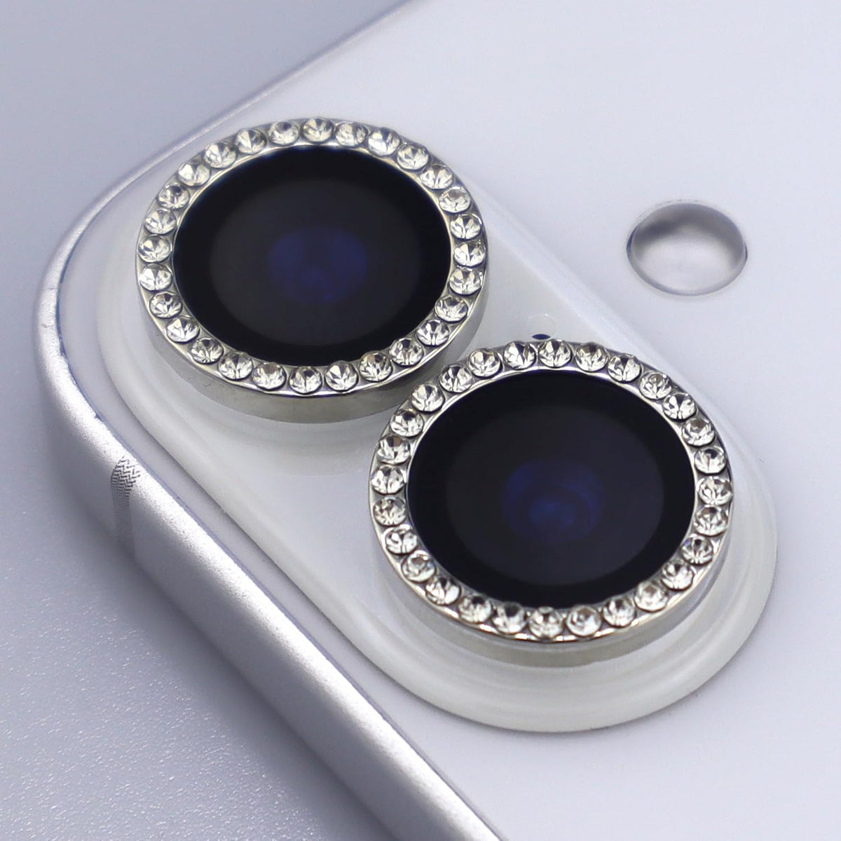 BONVAN 17 for iPhone Camera Lens Protector Bling Glitter Diamond Metal Crystal Tempered Glass Screen Accessories