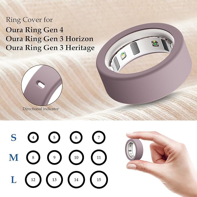 15 Pack Cover Compatible with Oura Ring Gen 4/Gen 3 Horizon/Gen 3 Heritage, Anti-Scratch Silicone Case for Oura Ring Protector for Women Men Working Out Gym, Support Charging with Cover on