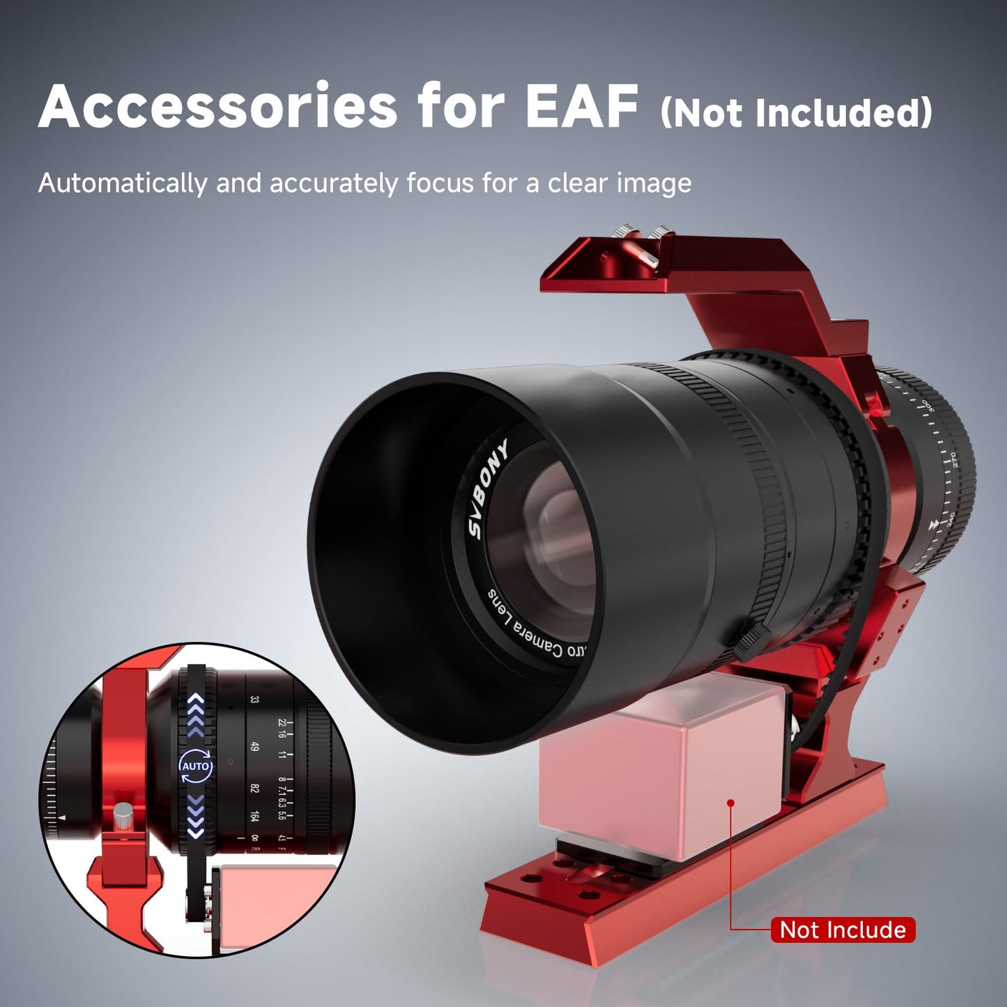 SVBONY SV555 APO Telescope with SV226 Filter Drawer, Refractor 54mm Astrophotography SLR Camera Lens, Petzval Objective Structure, F4.5 to F22 Variable Aperture, for Deep Sky Photography