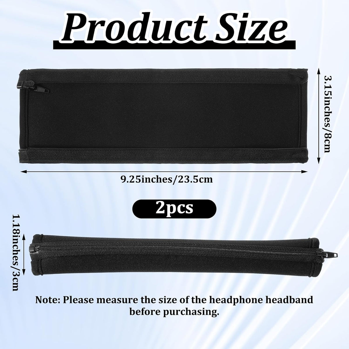Xinjoduz 2 Headset 1.18"/3cm) Xindojuz PCS Headphone Headband Cover, Silicone Soft Headphones Replacement, Dustproof