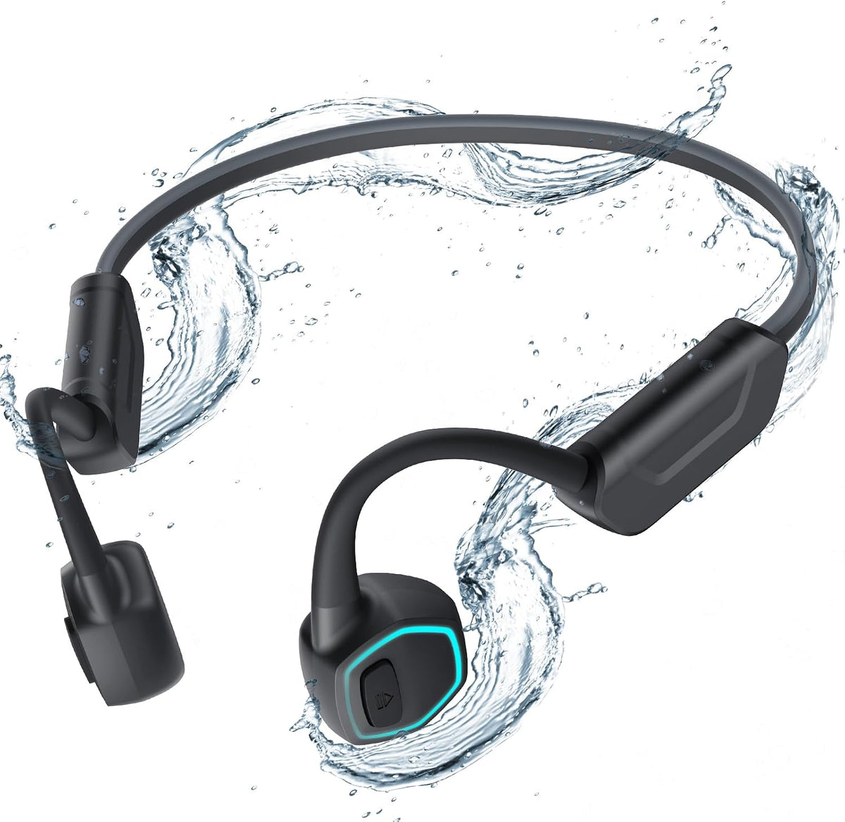 X15 MP3 5.3 Swimming, 32GB AGPTEK Waterproof Player with Bluetooth for Non-in-Ear Bone Conduction Headphones
