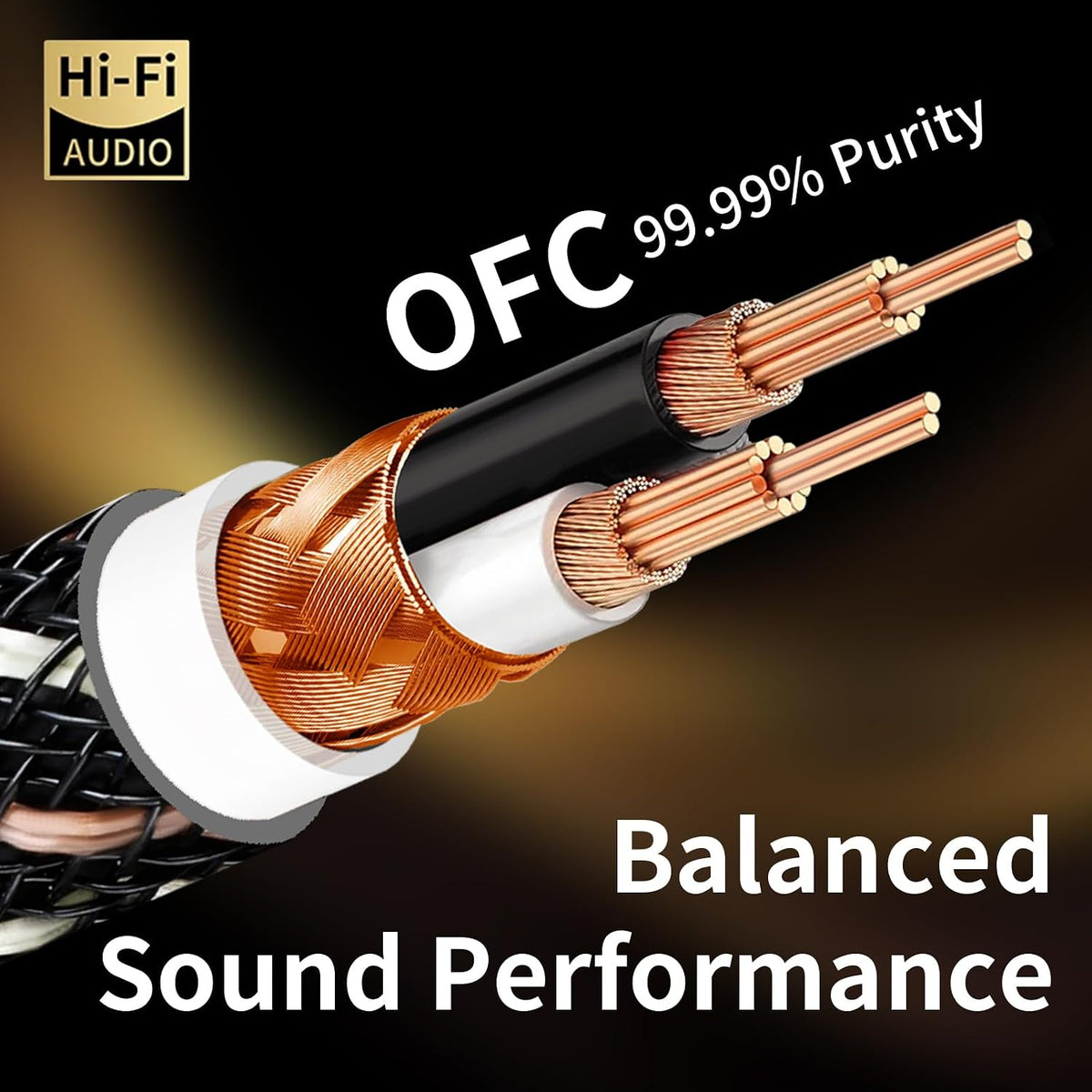 1 2 Male,15 AWG,4N Player,Turntable(3.28ft/1m) Audiophile HiFi Audio RCA Cables - RCA Splitter Male OFC