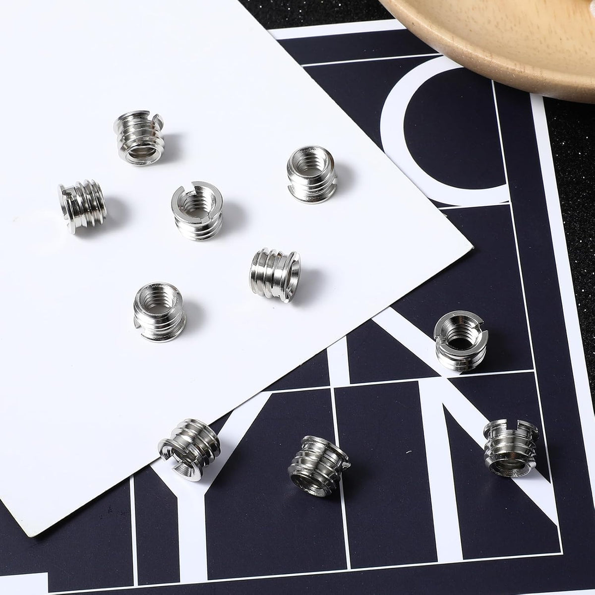 Styquenzer 1/4"-20 3/8"-16 10PCS Standard Female to Male Tripod Adapter Reducer Bushing Converter for DSLR Camera