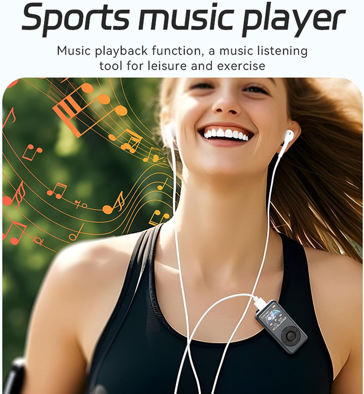 XUMIUZIY MP3 1536Kbps 5 (8GB) Player, Music Player Digital Audio Player with Noise Reduction HD Lossless Recording