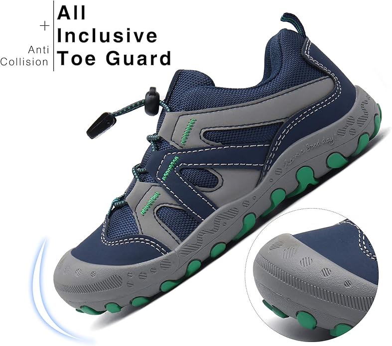 Mishansha Kids Hiking Boots Toddler Girls Boys Hiking Shoes Water-Resistant Anti-Collision Non-Slip Athletic Outdoor Trekking Boots