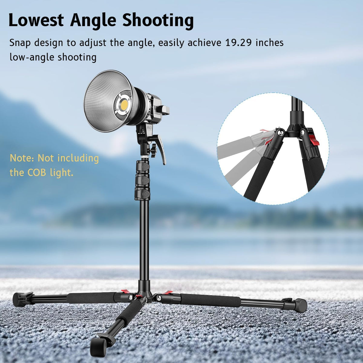 Victiv 6.56ft/200cm 360 4.4lb/2kg Light Stand for Photography, Adjustable Aluminum Tripod with Ball Head, Compact Light