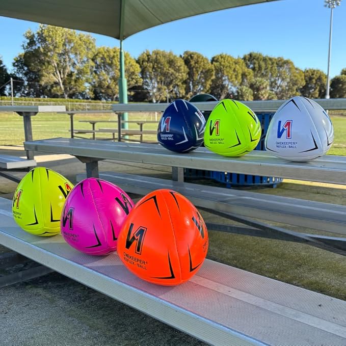 Soccer Reflex & Reaction Ball - White, Orange, Blue, Pink, and Fluo Yellow, Agility and Coordination Training for Kids and Juniors (Pump Not Included)