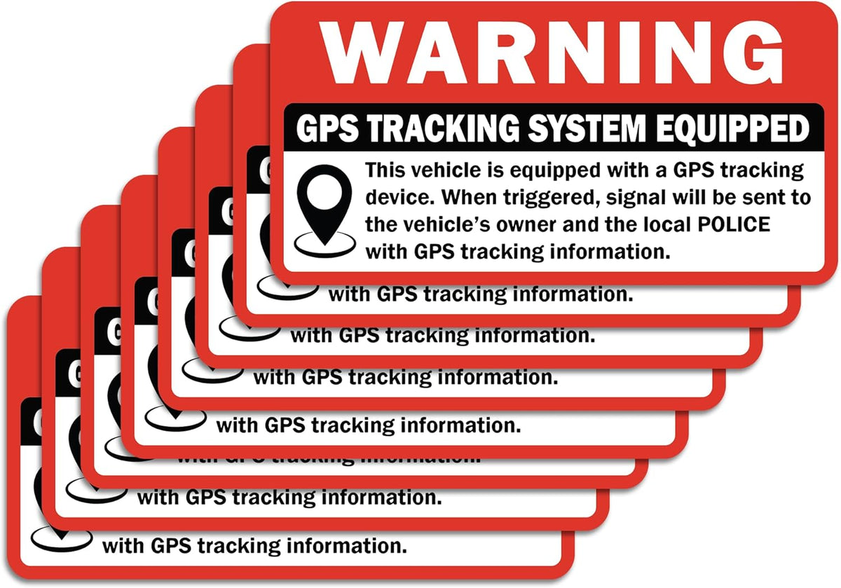 Sticky Expressions (8 3" 1.5" GPS Tracking Sticker For Car Pcs), Size by - Strong Adhesive, Durable, Waterproof, UV
