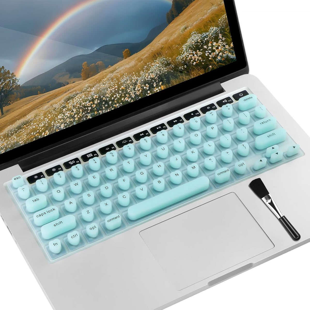 TS-MAYKA 3D 13"/14"/15"/16" 2020-2024 Keyboard Cover for Long Nails, Keyboard Film for Nail Art Silicone Raised