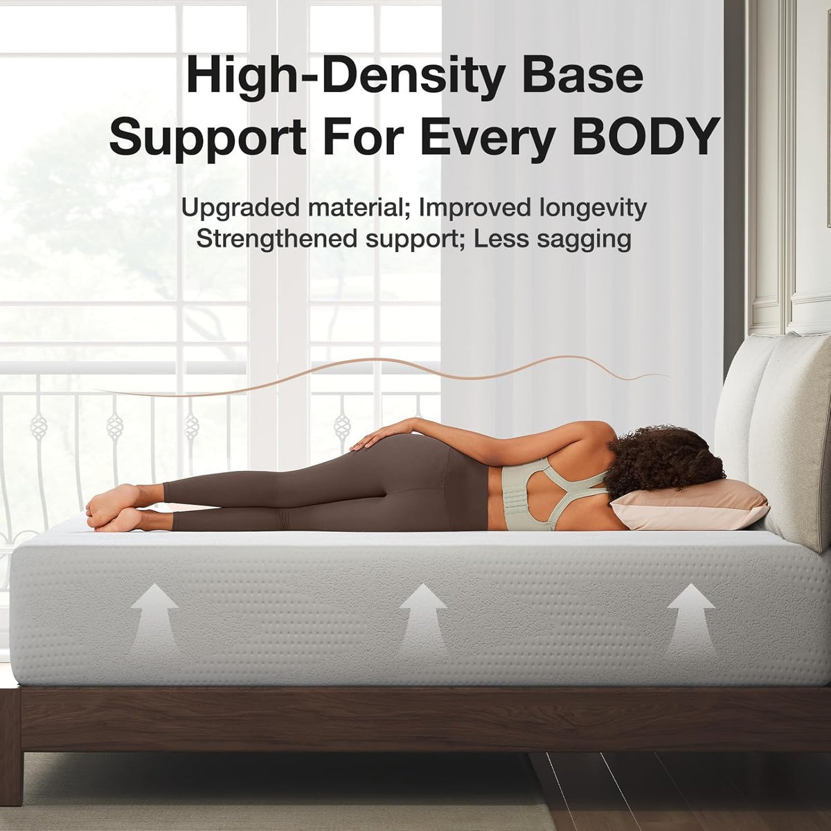 Novilla 14-Inch Full Memory Foam Mattress - Gel Cooling Design for Pressure Relief & Comfort