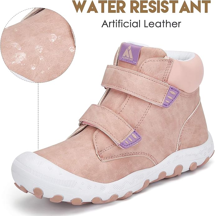 Mishansha Kids Hiking Boots Toddler Girls Boys Hiking Shoes Water-Resistant Anti-Collision Non-Slip Athletic Outdoor Trekking Boots