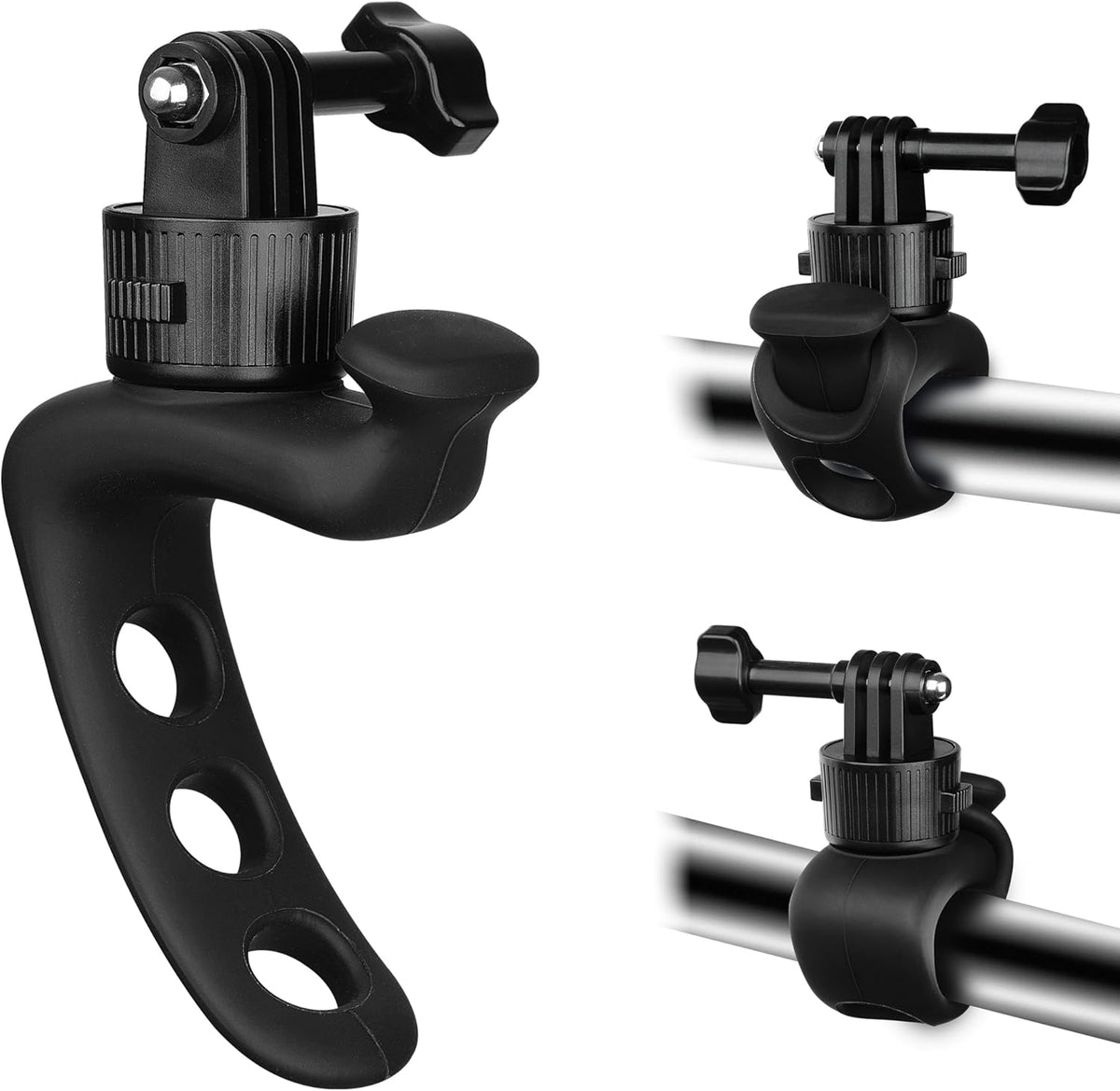 MINIFOCUS 360 GoPro/Insta360/DJI/Xtra Quick Release Flexible Camera Mount Wrap Band, Flexi Strap Mount, Bike Motorcycle