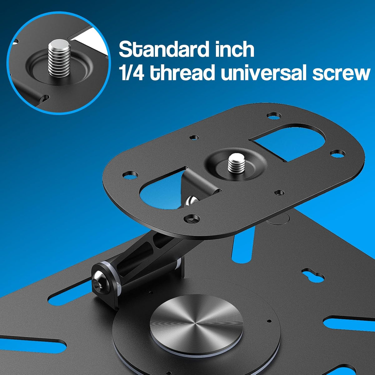 1/4" 360Adjustable DAWASAPAT Desktop Projector Stand, Table Projector Mount Adjustable Angle with Screw, Projector