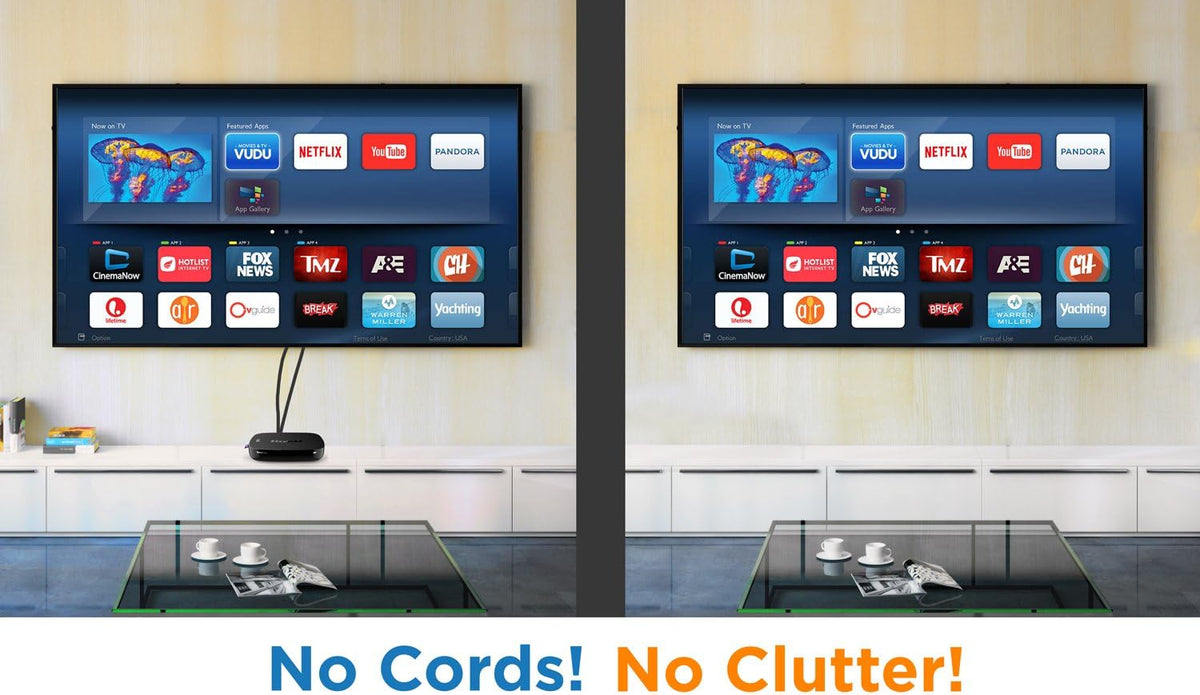 Mount-It! Cable Box Mount Behind TV | Adjustable Universal Mounting Bracket for Streaming Devices, Router, Modem, DVD |