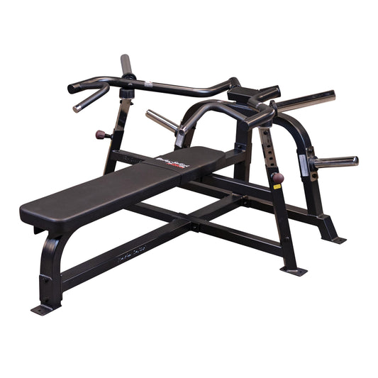 Body-Solid Pro ClubLine (LVBP) Adjustable Leverage Gym Bench - Converging Chest & Bench Press Machine with Sealed Bearings and Gas-Assisted Start Positions