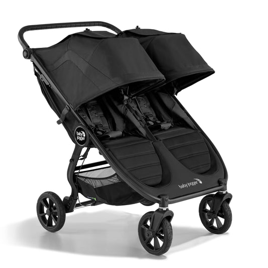 Baby Jogger® City Mini GT2 All-Terrain Side by Side Double Stroller, Twin Stroller for Newborns and Toddlers, Compatible with Britax, Cybex, Graco, and Maxi Cosi Infant Car Seats, Jet Black