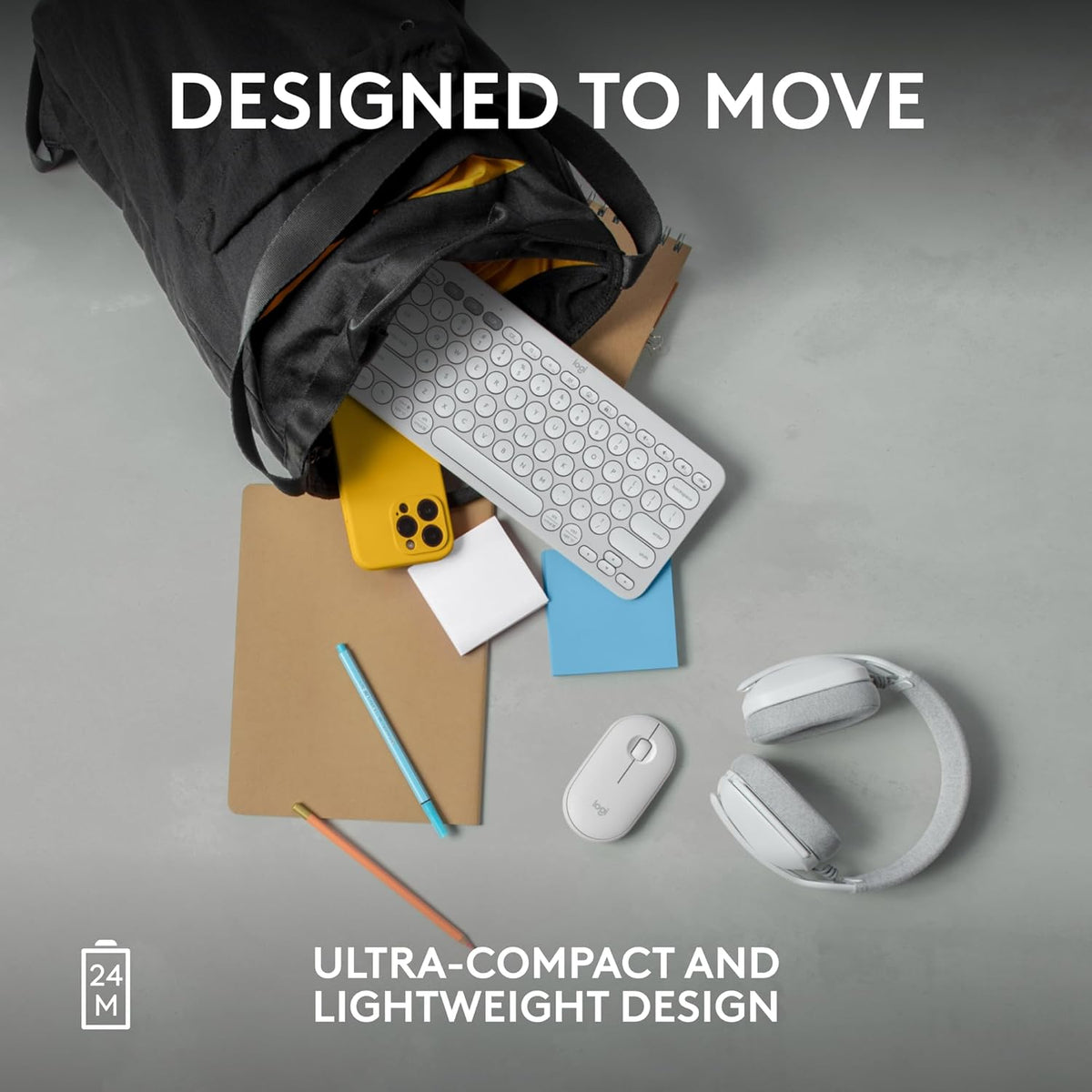 Logitech 2 M350s Pebble Mouse Slim Bluetooth Wireless Mouse, Portable, Lightweight, Customizable Button, Quiet Clicks