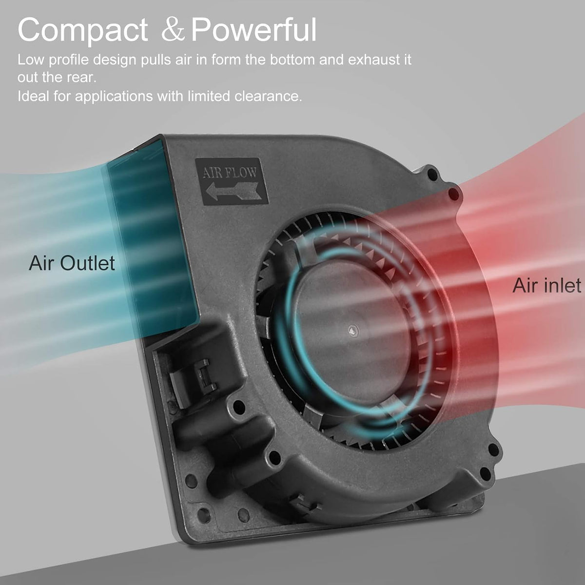 120mm 12V 110V 115V 12V 2A DC Blower Cooling Fan, AC to DC Power Cord with Speed Controller,for Router Receiver DVR