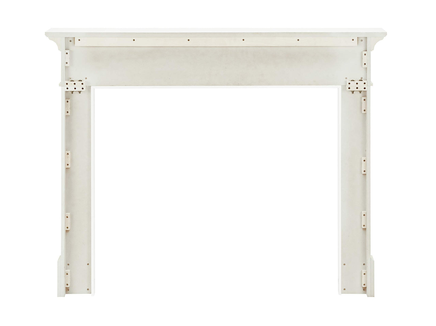 Pearl Mantels ARYB48515 Furniture for Your Fireplace, Premium Grade A MDF Mantel Surround, Crisp White Paint, Interior Opening 48" W x 42" H