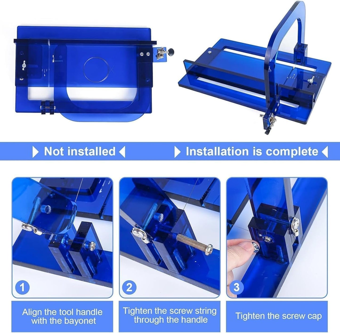 LKXNEW Precision Soap Cutter with Scale - Adjustable Acrylic Loaf Cutter for DIY Soap Making & Crafts, for Handmade Soap & Craft Supplies