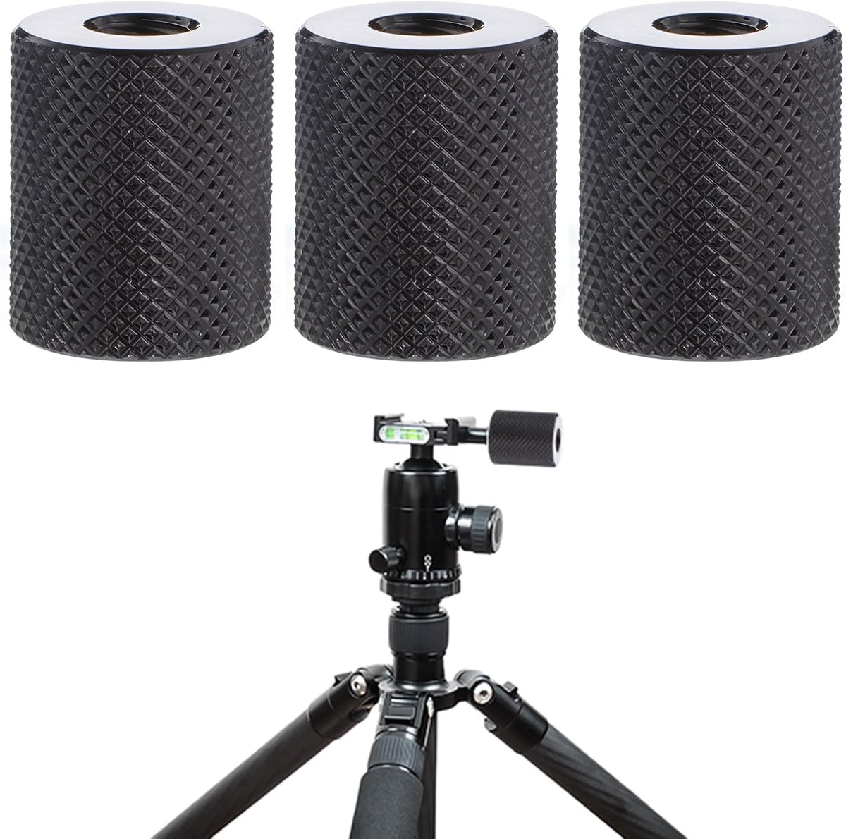 Xelsluthe 1/4" 1/4", 3pcs 1/ 4 1/ 4inch Camera Screw Converter to " Female Double Threaded Hole Adapter Female