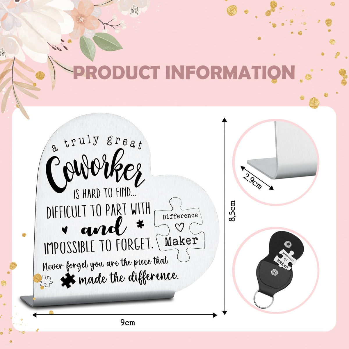 Coworkers Leaving Gifts, Farewell Going Away New Job Gifts Thank You Appreciation Gifts For Women, Coworker, Colleague, Decorative Signs Plaques GDW29