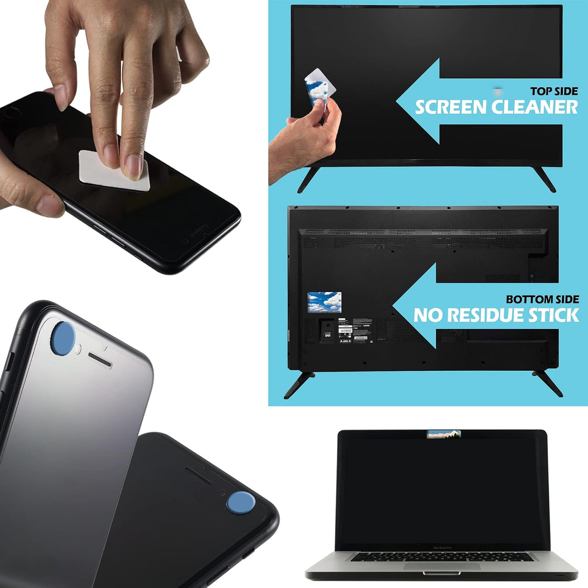 Gecko Travel Tech Webcam Covers - Laptop Webcam Cover - Tablet Webcam Covers - Smart TV & for Every Size Webcam on Any