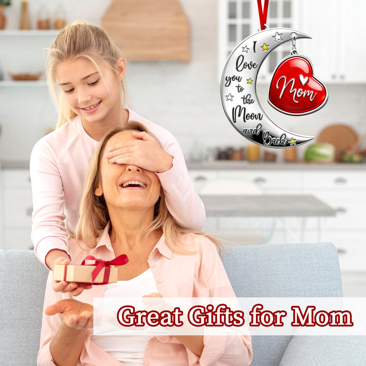 Gifts for Mom from Daughter Son - Christmas Ornaments 2025 for Tree Decorations - Mom Gifts for Christmas, Mother Daughter Gift Ideas, Mama Gift for Mother in Law