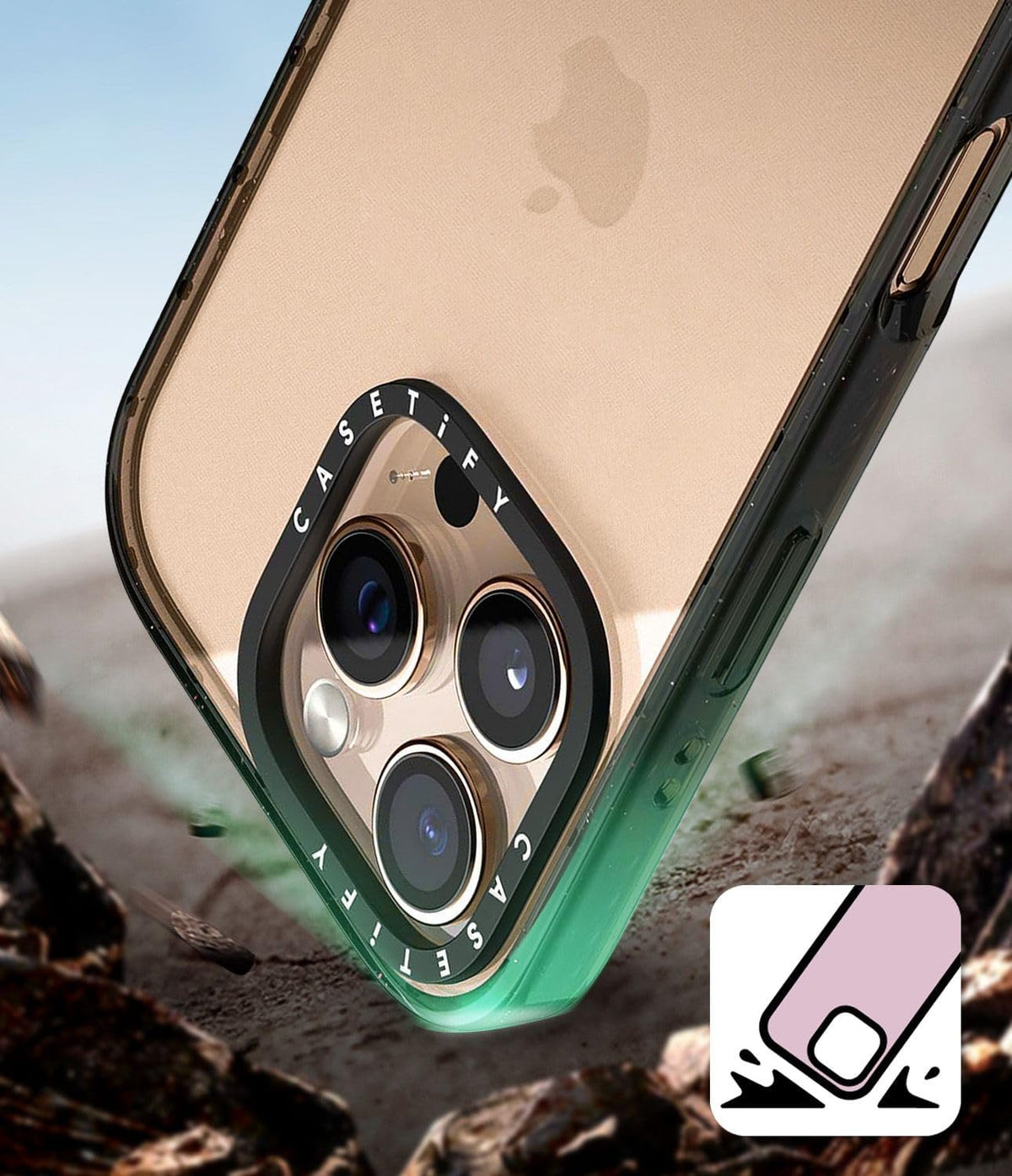 CASETiFY 12 12 1 Impact Case for iPhone / iPhone Pro - Shapes & Lines by aLILscribble - Clear Black