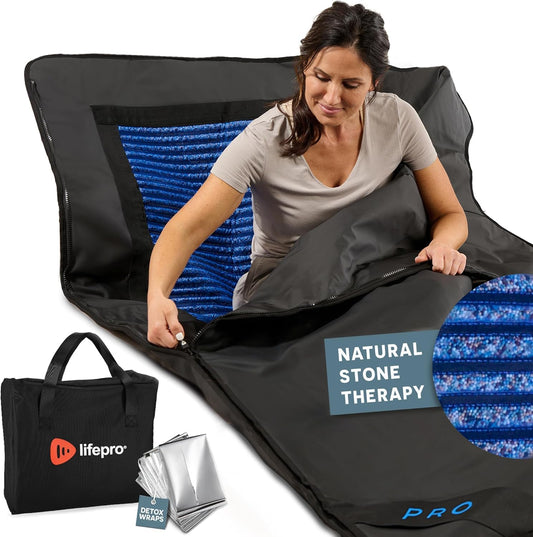 LifePro RejuvaWrap Infrared Sauna Blanket — Portable Sauna Bag with 9 Temp Levels Low EMF Far Infrared Heating — At Home Full Body Rejuvenation & Relaxation