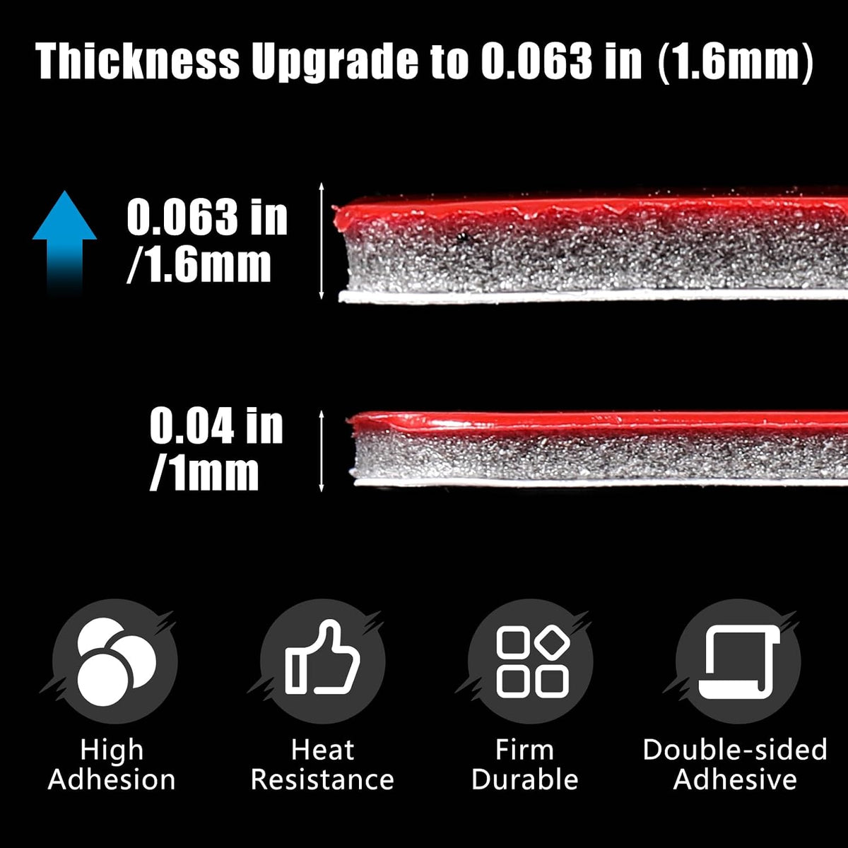 Yexiya 4 Pack 1.1x1.9 4 Double Sided Sticky Adhesive Pads Replacement Mounting Tape for Magnetic Phone Car Mount, Dash