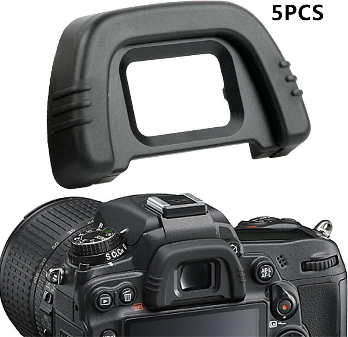 MOUDOAUER 5X D70s/80/D90/D40/D50/D100/D200/D300/D7000 Rubber Extend Camera Eyecup Viewfinder Protector Eye Cup