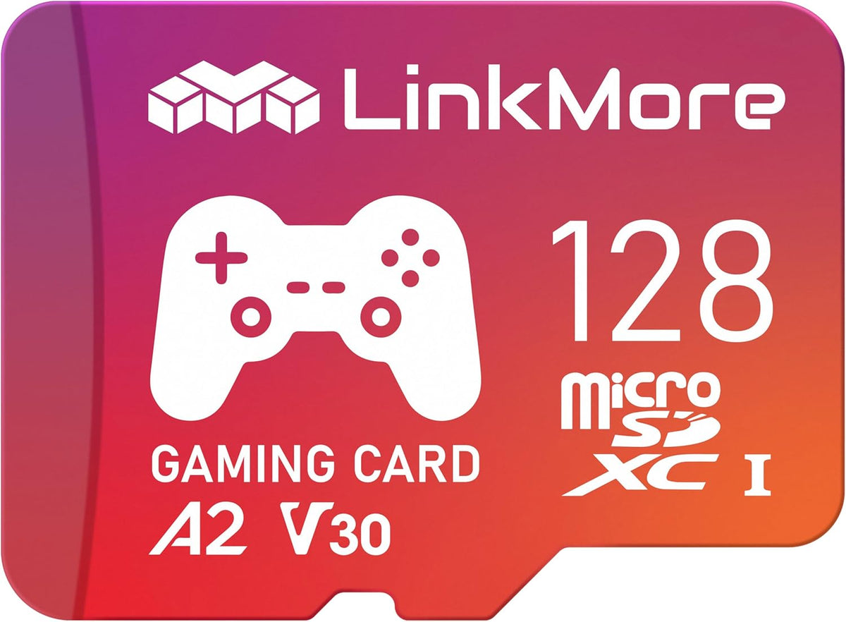 LinkMore 128GB A2, U3, V30, 10, 160 100 (XV23 Gaming Micro SDXC Card, UHS-I, Class Read Speed Up to MB/s, Write Speed