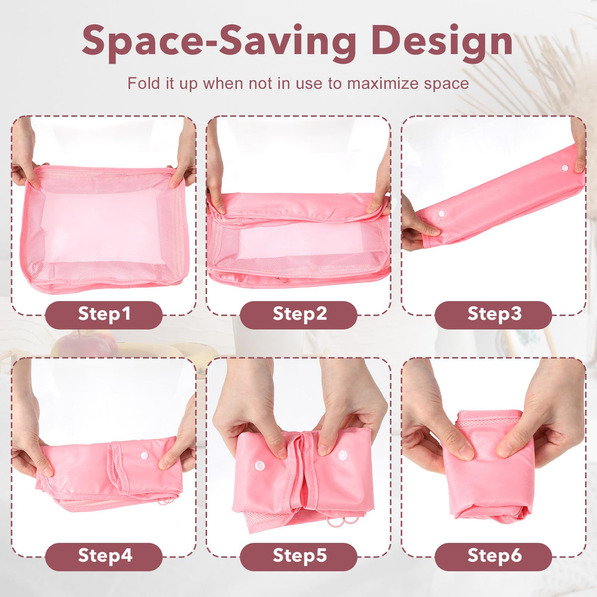 PercyEffie 28 Set Packing Cubes for Travel Luggage Organizer Bags Foldable Travel Organizers with Mesh Shoe Bags Toiletry for Suitcases Family Trips Camping (Beige Gray Pink Light Blue)