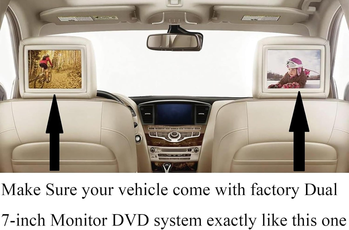 XINJISHIMIN QX80 2014 2015 2016 2017 2018 2019 2020 2021 Replacement Remote Control for Infiniti Rear Entertainment DVD