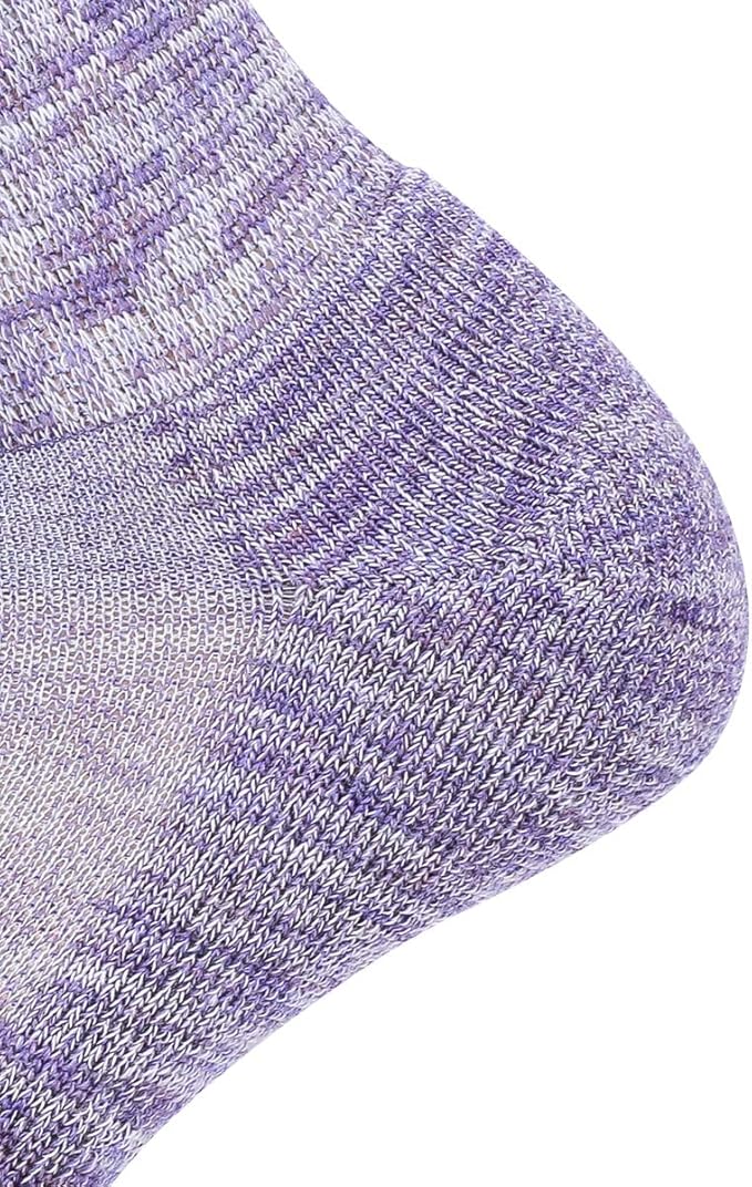 EnerWear 4 Pack Women's Merino Wool Outdoor Hiking Trail Crew Sock
