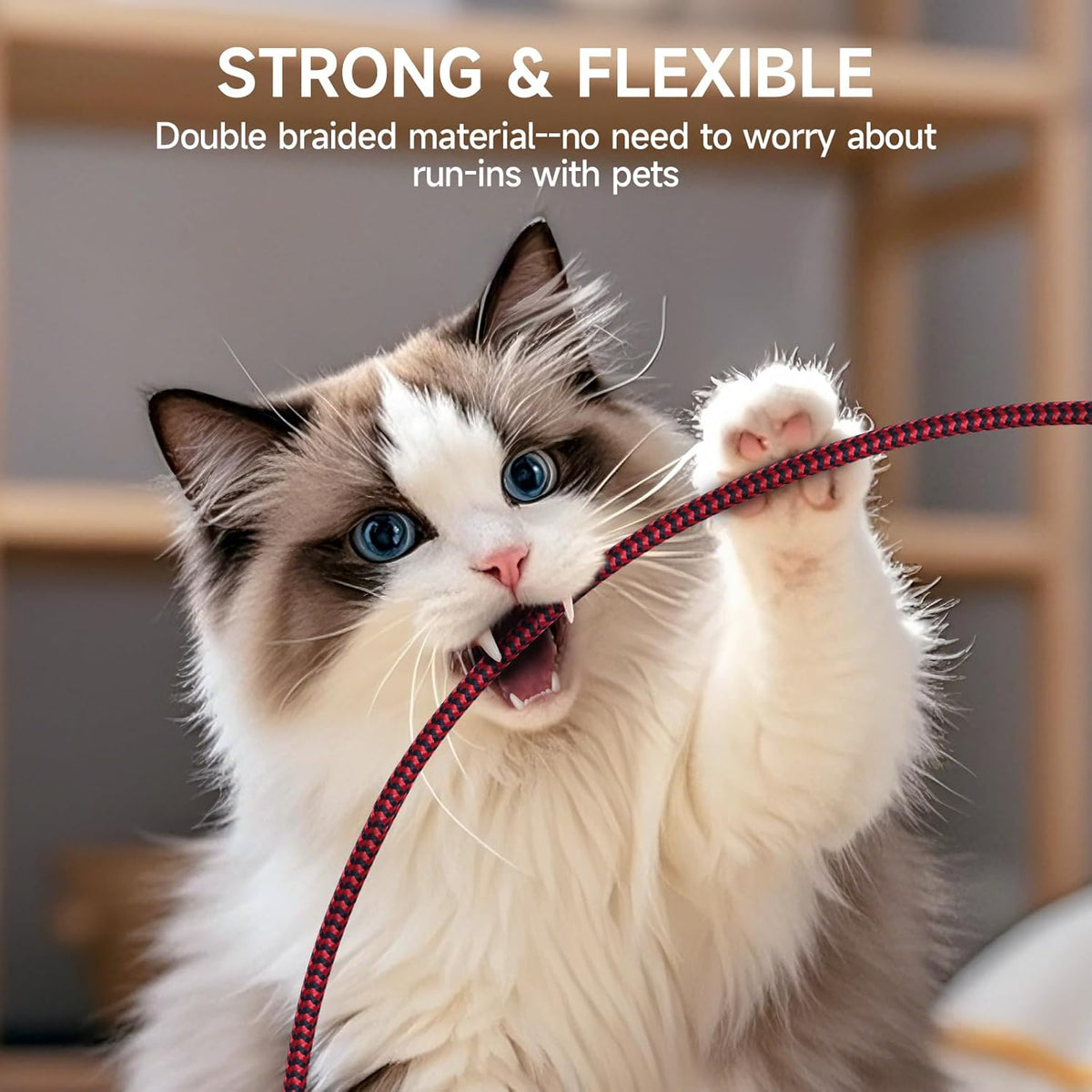 SVANLYN 6 2.0 Printer Cable FT, USB A to B Printer Cable High-Speed Nylon Braided USB MIDI Cord Compatible