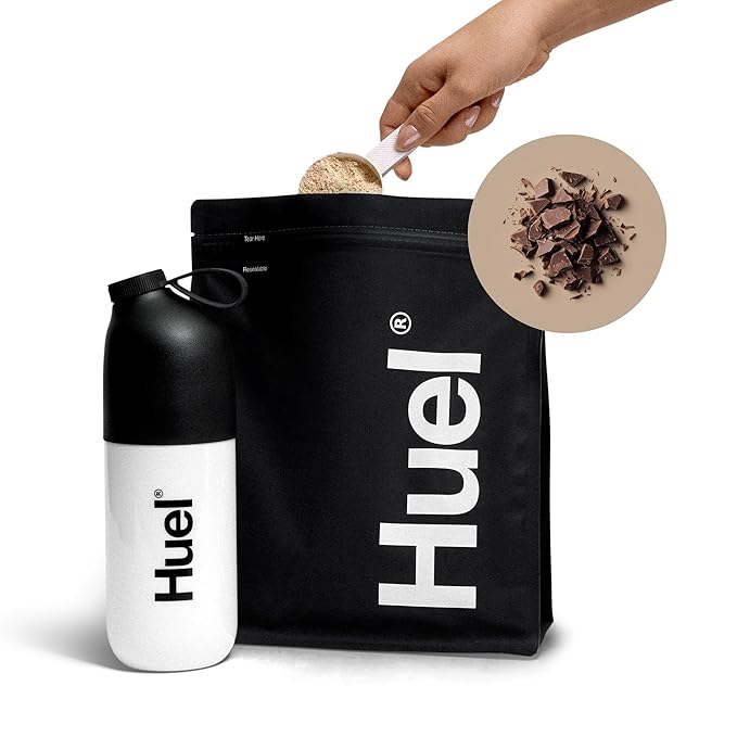 Huel Black Edition | Chocolate 40g Vegan Protein Powder | Nutritionally Complete Meal | 27 Vitamins and Minerals, Gluten Free | 17 Servings