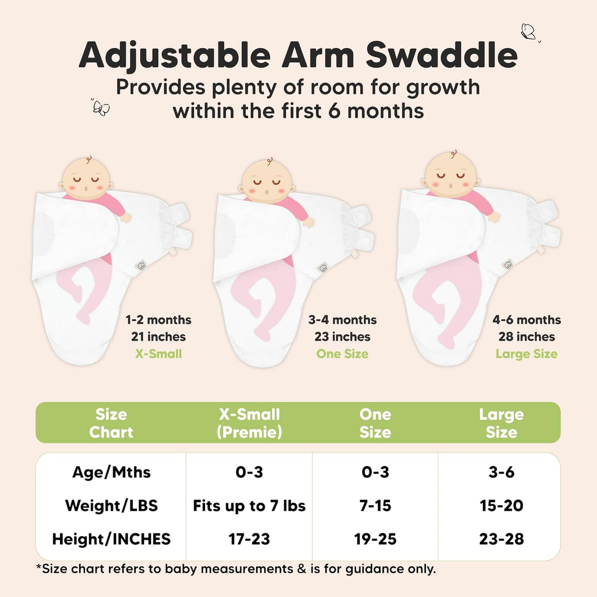 Organic Baby Swaddle Sleep Sacks by [Brand Name] - Soft & Snug for Newborns 0-3 Months | 3-Pack in Sage
