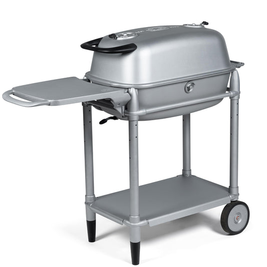 PK Grills PK300-SCX Portable Charcoal Grill and Smoker, Aluminum Outdoor BBQ Grill, Portable Grill for Camping, Backyard Grilling, Park, Tailgating, Silver