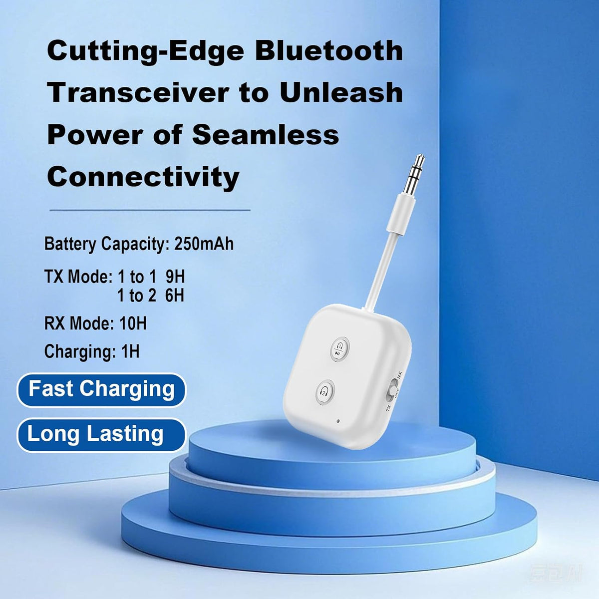 LENDAWAY 5.4 2 Bluetooth Transmitter Receiver,Airplane Bluetooth Audio Adapter,Wireless Audio Transmitter