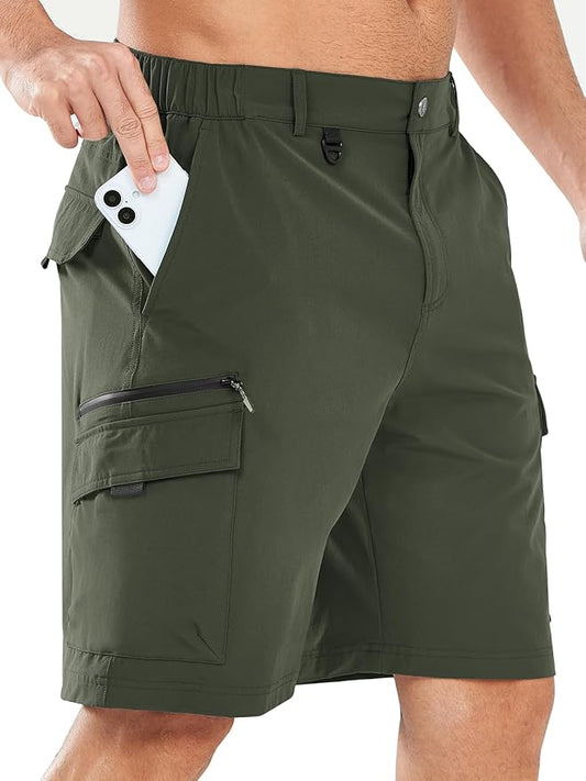 NORTHYARD Men's Cargo Hiking Shorts 9" Lightweight Outdoor Tactical Work Camping Sport Golf Casual Travel Fishing Multipocket