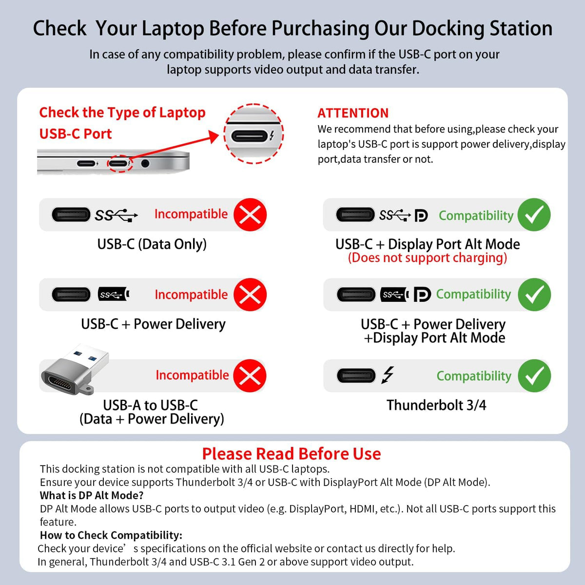 WWLSV 8 1 4K@60Hz 3.0/PD USB C Hub Multiport Adapter for MacBook/Dell/HP/Lenovo, in Laptop Docking Station with HDMI
