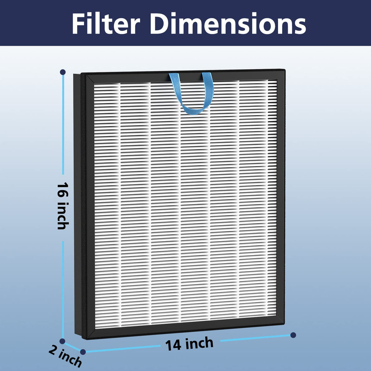 Vital 200S-P Replacement Filter Compatible with LEVOIT Vital 200S and Vital 200S-P Air Purifier, Vital 200S Filter for Home Large Room, Vital 200S-RF, 2 Pack, White