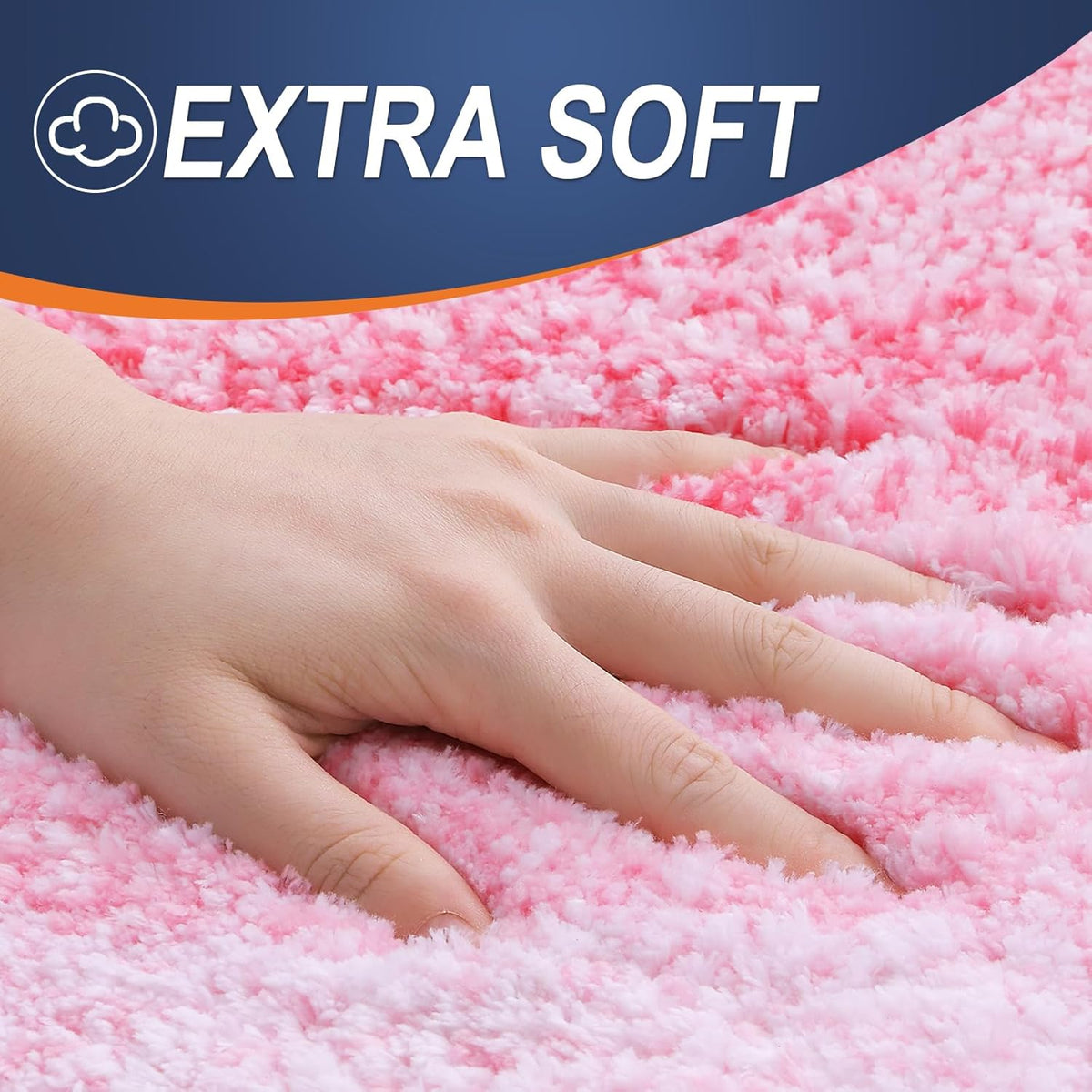 OLANLY Bathroom Rug Mat - Extra Soft Microfiber Non-Slip Bath Carpet | 24x16 Inches, Pink