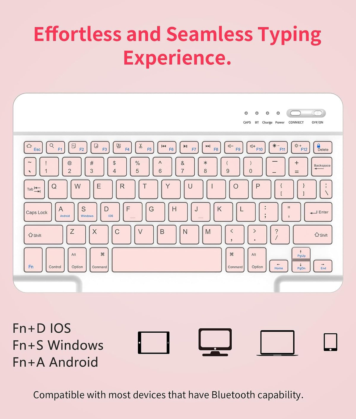 MMK 11th 10th 11/10.9" 2025 A16/2022, for iPad Generation Case with Keyboard Detachable Wireless Bluetooth Folio