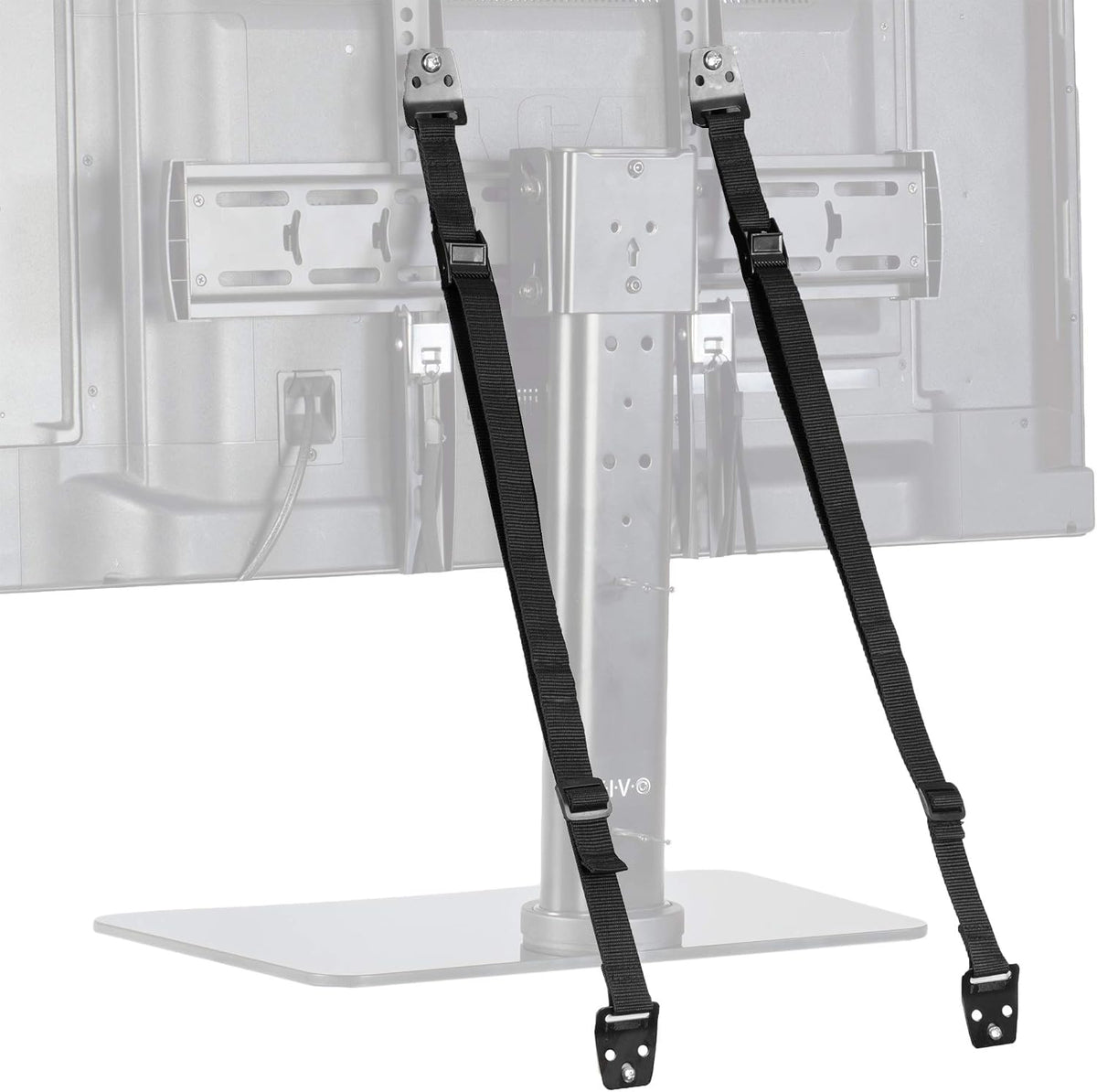 VIVO STAND-SK02 TV Anti-Tip Heavy Duty Dual Cable Kit, Non Tipping Safety Straps for Screens or Furniture Mounting